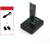 Carcasa SSD M.2 NVME/SATA SSD Externa Tipo C para Portátil Disco Duro Móvil, Estación de acoplamiento de discos