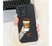 Lovely Painted Phone Case For Vivo V23 5G V23e V23 Pro Silicone Anti-knock Soft Cover Funda Vivo V2130 V2132 Panda Cat Animals