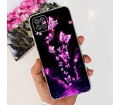 For Galaxy A12 A125F Samsung Cover Capa Case Bling Heart Butterlfly Flower Painting Fundas  For Samsung A12 SM-A125F Clear Cases