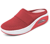 Zapatillas de cuña para mujer, zapatillas Premium, zapatos Retro informales antideslizantes Vintage con plataforma para mujer, sandalias ortopédicas para diabéticos de talla grande