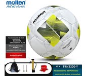 Talla 4 Balón de fútbol Molten 3200 para categoría juvenil - Cosido a mano resistente al desgaste, diseñado para competición y entrenamiento,voleibol de playa para adultos, balones de fútbol para adultos, deportes de equipo