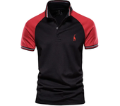 polos hombre manga corta ropa hombre día del padre Cotton Men's Polos Giraffe Embroidery Short Sleeve Polo Shirts for Men High Quality Brand Design Polos Men Clothing