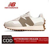 Leten  NB 327 White Grey MS327ASN for women and men running original sports sneakers Work shoes