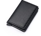 Id credit bank card holder wallet luxury brand men anti rfid blocking protected magic leather slim mini small money wallets case