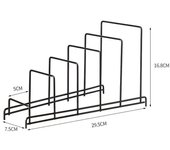 Minimalism Multi Layer Iron Art Rack Shelf Rust-Free Metal Kitchen Organizer Rack Multifunctional Pot Cover Rack Bowl Dish