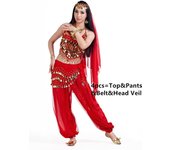 Belly Dance Costumes For Sale Pants Women Bollywood Indian Egyptian Belly Dress Dance Plus Size For Adults For Women 4pcs
