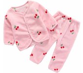 Newborn Baby Set Spring Autumn Girls Flannel Coat Soft Children Jacket Boys Clothing Baby Suit Soft Infant Set 0-24 Months
