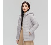 Chaqueta de plumón ultraligera para mujer, Abrigo con capucha, sombrero desmontable, 7xl talla grande, Invierno
