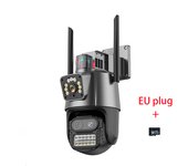 Cámara exterior 360 grados Tarjeta de memoria Familia Wifi inteligente HD Visión nocturna supermercado