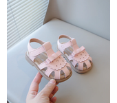 Baby toddler covered and Parisian pointed back strap sandals, Sweet Princess's beautiful cut, summer