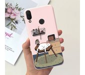 For Coque Huawei P Smart Plus 2018 Psmart 2018 Case Soft Bumper Funda For Huawei P Smart+ 2018 P Smart 2018 Silicone Flower Capa