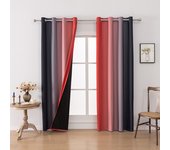 Cortinas Opacas Modernas de salón, 2 Piezas, Aislantes frío y Calor con Ojales
