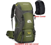 Mochila de viaje para hombre de 50 litros, mochila grande para senderismo, impermeable, deportes al aire libre Montañismo