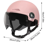 Casco de motocicleta para hombres y mujeres, medio casco clásico Retro para patinete, casco de ciclismo ultraligero, casco de motocicleta para bicicleta de montaña