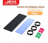JEYI M.2 SSD Heatsink Aluminum Cooler Multi-version NVMe Radiator with Thermal Pad, Dust Paper for PS5/PC/Laptop M2 2280 SSD