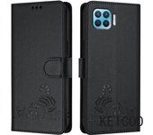 For Oppo Reno Find F17 A93 4 4f 5 X3 10 11 Lite 2020 Pro 4G Estampado Carcasa Protectora De Piel De Gatito