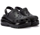 Cro Classic Mega Crush Clog - Sandalias Negeras para Mujer - Suela Crush Extra Gruesa