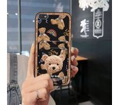 TPU Anti-dust Phone Case For Tecno F2/F1/ITEL A15 Anti-knock Durable Silicone Fashion Design Card bag Waterproof Cute