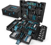 Caja de Herramientas 379 Piezas - Juego de Herramientas con Cajón Portátil Completo para Reparaciones Domésticas y Automotrices Kit Herramientas para Manitas DYIers y Propietarios de Hogares