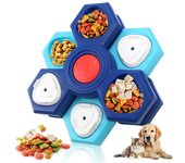 Puzle interactivo para perros pequeños y grandes, dispensador de golosinas, alimentador lento para perros pequeños y grandes