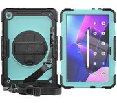 For Lenovo Tab M10 HD 3rd Gen 10.1 inch 2022 with Screen Protector & Shoulder Strap Hand Strap Stand Case