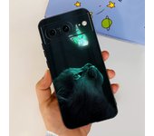 For Google Pixel 8 Pro Pixel8 Case Soft Black Silicone Matte Cover Shell Bumper For Google 8 8Pro Lovely Cartoon Child Cases Bag