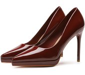 2024 new style women's shoes/sandals/high heels/stilettos/pointed toes/spring/summer/autumn/winter/banquet/wedding/work/leather/Black