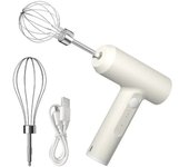 Batidora eléctrica, batidora para alimentos, batidora de mano recargable de 3 velocidades, batidora para masas de repostería, utensilios de cocina