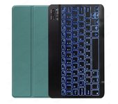 For Lenovo Xiaoxin Pad Pro 12.7/Tab P12 12.7 inch TB-370FU TB-371FC Spanish Backlit Keyboard PU Leather Stand Cover