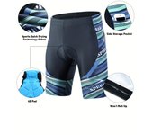 Mallas de ciclismo de bloque de color para hombre, pantalones cortos de ciclismo de carretera elásticos de alta elasticidad con acolchado 4D activo para montar en bicicleta al aire libre.