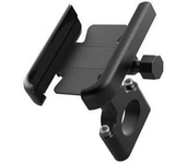Motorcycle Phone Mount Holder Sturdy Aluminum Alloy Bike Handlebar Phone Base With Silicone Cushion For 4-7 Inch Phones
