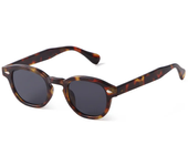Gafas de sol redondas para hombre y mujer, lentes de sol cuadradas con remaches, color amarillo y azul, diseño Retro de marca, a la moda, UV400, 2024