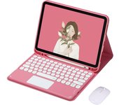 Spanish Keyboard with Touchpad for iPad Air 2024 11 inch M2 Air 6th Generation keyboard Case with Pen Holder, Folio Stand