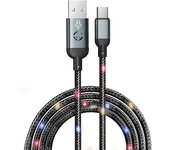 Luminous Data Cable Fast Charging Cable Voice-activated  Compatible With iPhone 6-13 Series Huawei Xiaomi Samsung Switch X-box