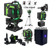 Nivel a Laser 16 Lines Profesional Level Meter Green 16 Line 4D Self-leveling 360 Autonivelant Laser Level Bring Tripod