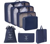 Juego de  Organizador de Maletas,Impermeable, Bolsas de equipaje De Viaje Para Ropa,Zapato,Cosméticos,Ropa Interior
