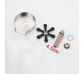 Fregadero de cocina con taza de vidrio, herramienta de limpieza automática de acero inoxidable con pulverizador a presión, grifo, barra, enjuagadora, jarra de café
