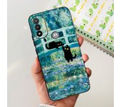 For Motorola Moto E20 E30 E40 Phone Case Soft TPU Silicone Fundas Dragon Marble Luxury Girly Painting Capa For Motorola E40 4G