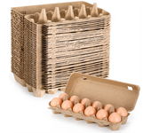 20PCS Cardboard Egg Cartons Blank Paper Pulp Egg Cartons One Dozen Egg Cartons Container Empty Egg Tray Pulp Egg Holder