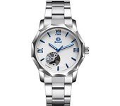 Reloj mecánico automático para hombres con esfera poligonal reloj de moda