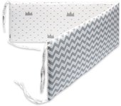Parachoques para Cuna de Bebe - Valla de Cama de Algodón Trenzada - Protector de Cuna para Recien Nacidos Antivolpes