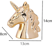 Decorative Piggy Bank Statues Room Ornaments For Girls Sculptures Home Decor Modern Living Room Decoration Table Pink Unicorn