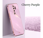Funda de teléfono con soporte de anillo de dedo chapado para Xiaomi Redmi Note 8 Pro,funda de silicona suave de lujo con soporte