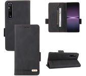 Clip de billetera con ranura para Sony Xperia 1 10 V 1 5 10 IV Xperia 1v Xperia 10v 2023 xq dq62 / B dq72 carcasa de cuero a pru