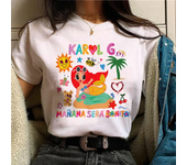 Tomorrow Sera Nice Karol g Tee women comic Y2K streetwear top female 2000s harajuku anime clothing