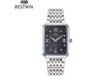 Reloj cuadrado minimalista reloj hombre calendario reloj de cuarzo