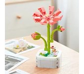 Sunflower Bouquet Building Kit DIY Eternal Orchid Flowers Block Toy Set Rose Potted Bricks Assembly Girl Adult Friend Gift