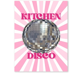Pink Disco Ball Dance Floor Disco Party Fashion Poster Print Retro Wall Art Picture Canvas Painting for Club Bar Room Home Decor
