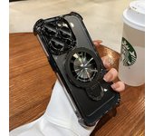 Funda de lujo con soporte magnético para iPhone A prueba de golpes, compatible con Magsafe