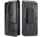 General Leather Cover For Samsung Galaxy Z Fold SE 6 5 4 3 2 Fold6 Special Case Universal Portable Belt Clamp Protective